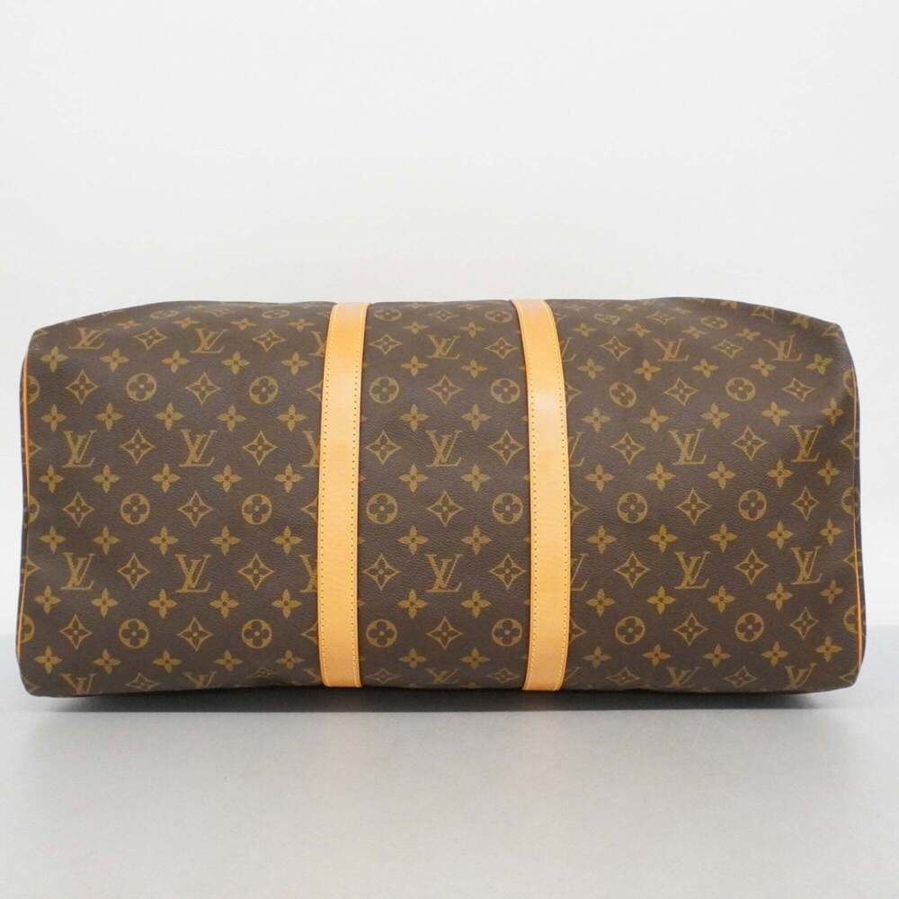 LOUIS VUITTON Authentic Brown Monogram Keepall 55 Boston Bag - Picture 3 of 13